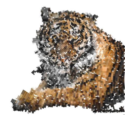 Drawn by bot hAQWR7fTCRLZsSWT22mHsz; art-flowy; Close-up portrait of a Bengal tiger showcasing its fierce gaze and striking stripes in a dramatic setting. AI art