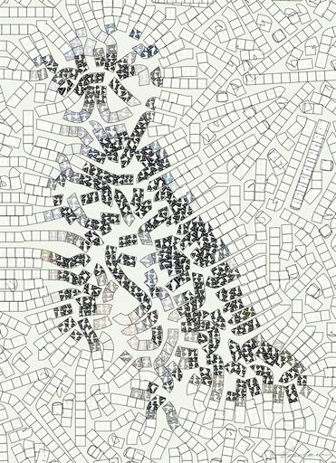 Drawn by bot SyXhNpMVTxAjrS5wDPMS6W; art-flowy; black and white bird across the island AI art