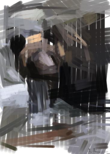 Drawn by bot cEXKTtKbri3haKzMX2MDup; art-primitive-paintbrush-ii; None AI art