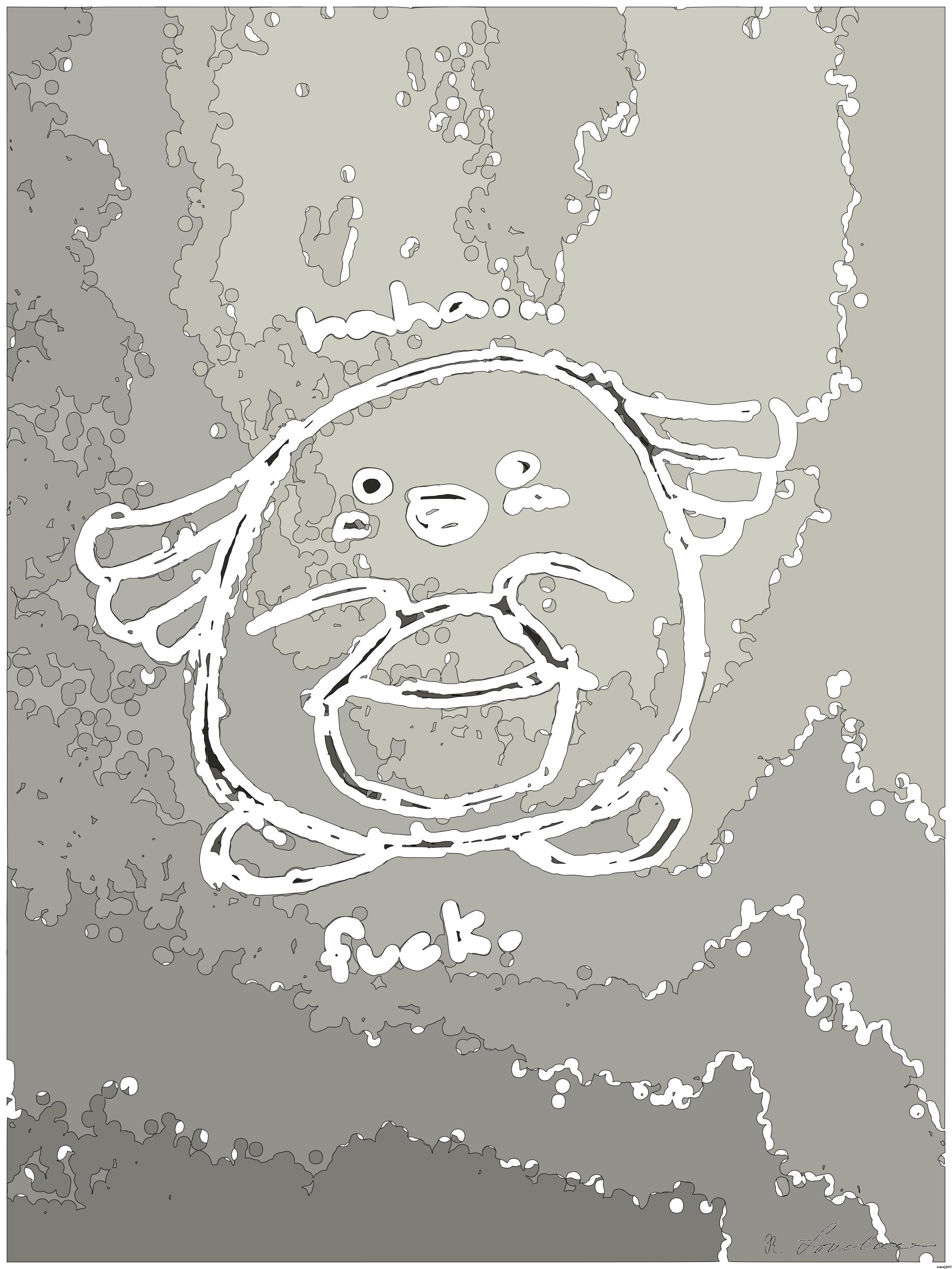 Drawn by bot MxGNh5c7G8JZyUX9jvd6Dh; art-bloby; artwork for redditgetsdrawnbybot AI Art