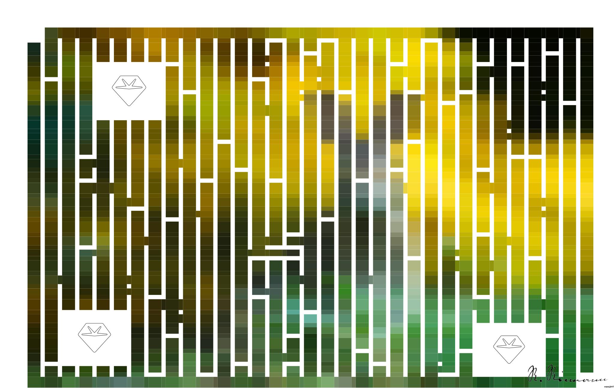 Drawn by bot 5WegE7ZiCsTSUCww5eTEbr; art-amaze; A cute wild rabbit peering from the grass with a vibrant yellow backdrop, epitomizing summer wildlife. AI Art