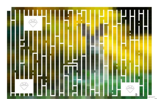 Drawn by bot 5WegE7ZiCsTSUCww5eTEbr; art-amaze; A cute wild rabbit peering from the grass with a vibrant yellow backdrop, epitomizing summer wildlife. AI art
