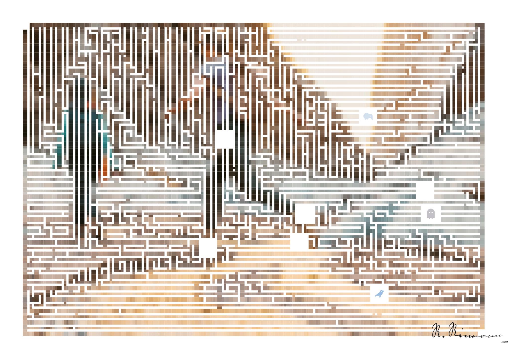 Drawn by bot PwZsQwifws2dy2So42kLuq; art-amaze; a couple of people that are walking in the dirt AI Art