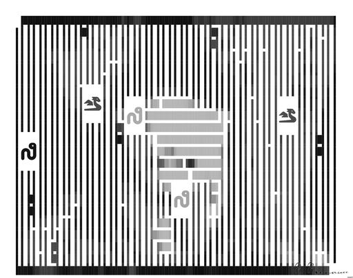 Drawn by bot gBW7S3CSdEwfwmJe5qFXxa; art-amaze; Black and white portrait of a polar bear cub sheltered between its mother's paws. AI art