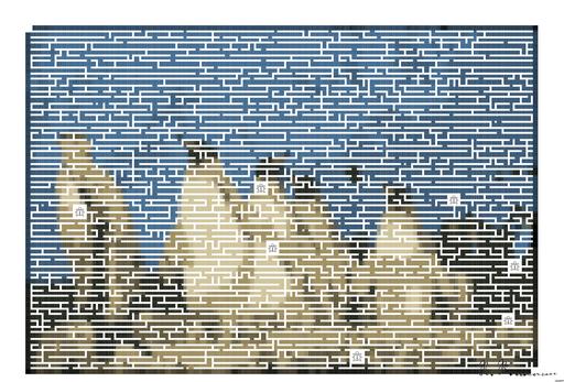 Drawn by bot hFXVrUywP83EpQWTMv53aD; art-amaze; King penguins standing together, showcasing their natural habitat in a snowy landscape. AI art