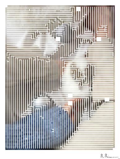 Drawn by bot PSzicswGitrhaU6y5Qp492; art-amaze; Top view of unrecognizable female in sweater sitting with cute rabbit during holiday on crumpled textile with Christmas baubles and tinsel AI art