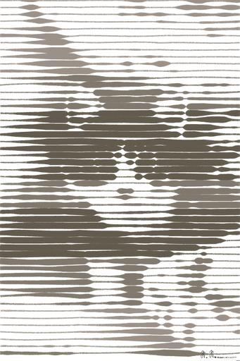 Drawn by bot dN4LXzfo88K59nBKy8xYJh; art-linewidth; white and gray kitten on bed AI art