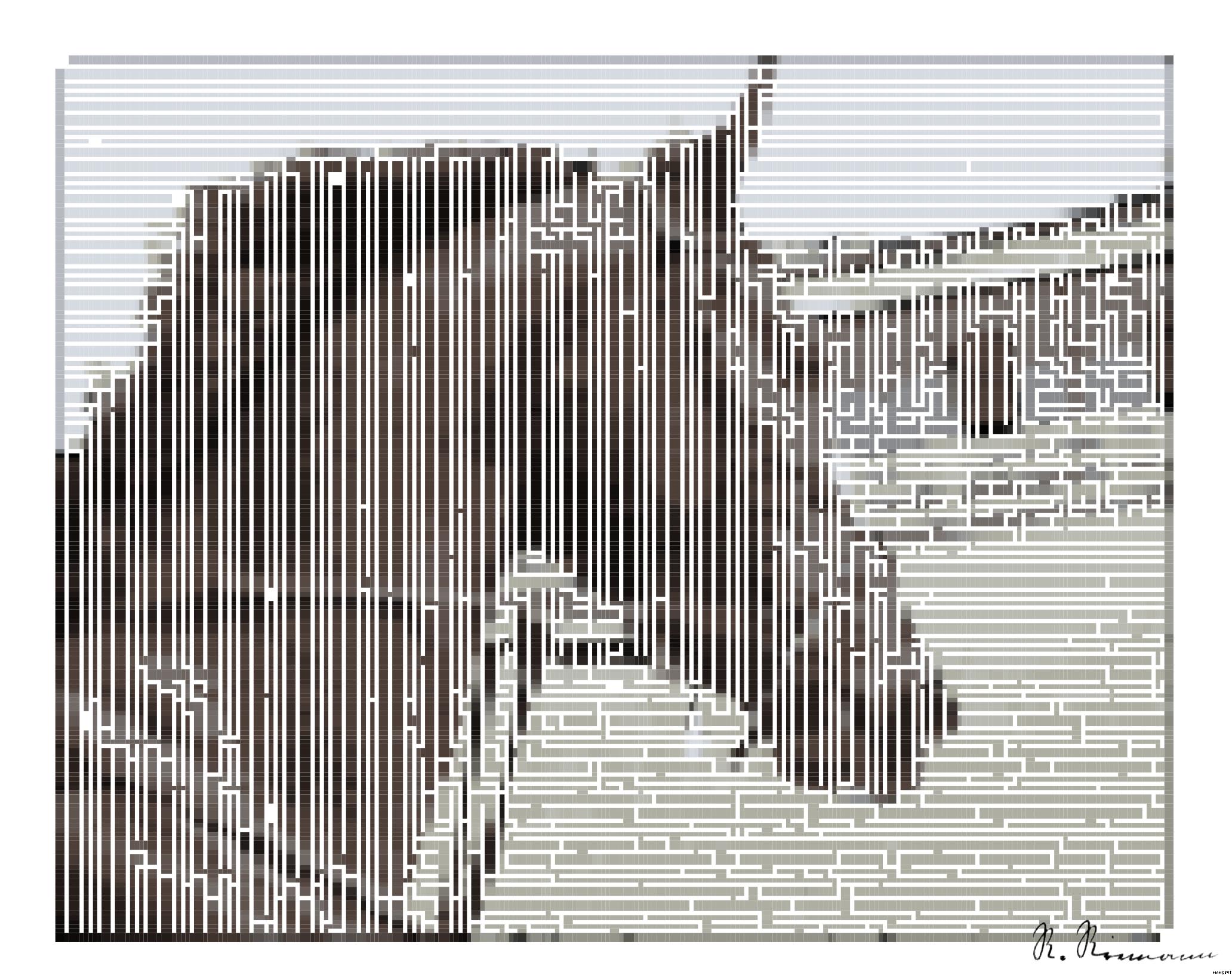 Drawn by bot QUih34chUUBZ6tWEmAd7ME; art-amaze; selective focus of brown horse AI Art