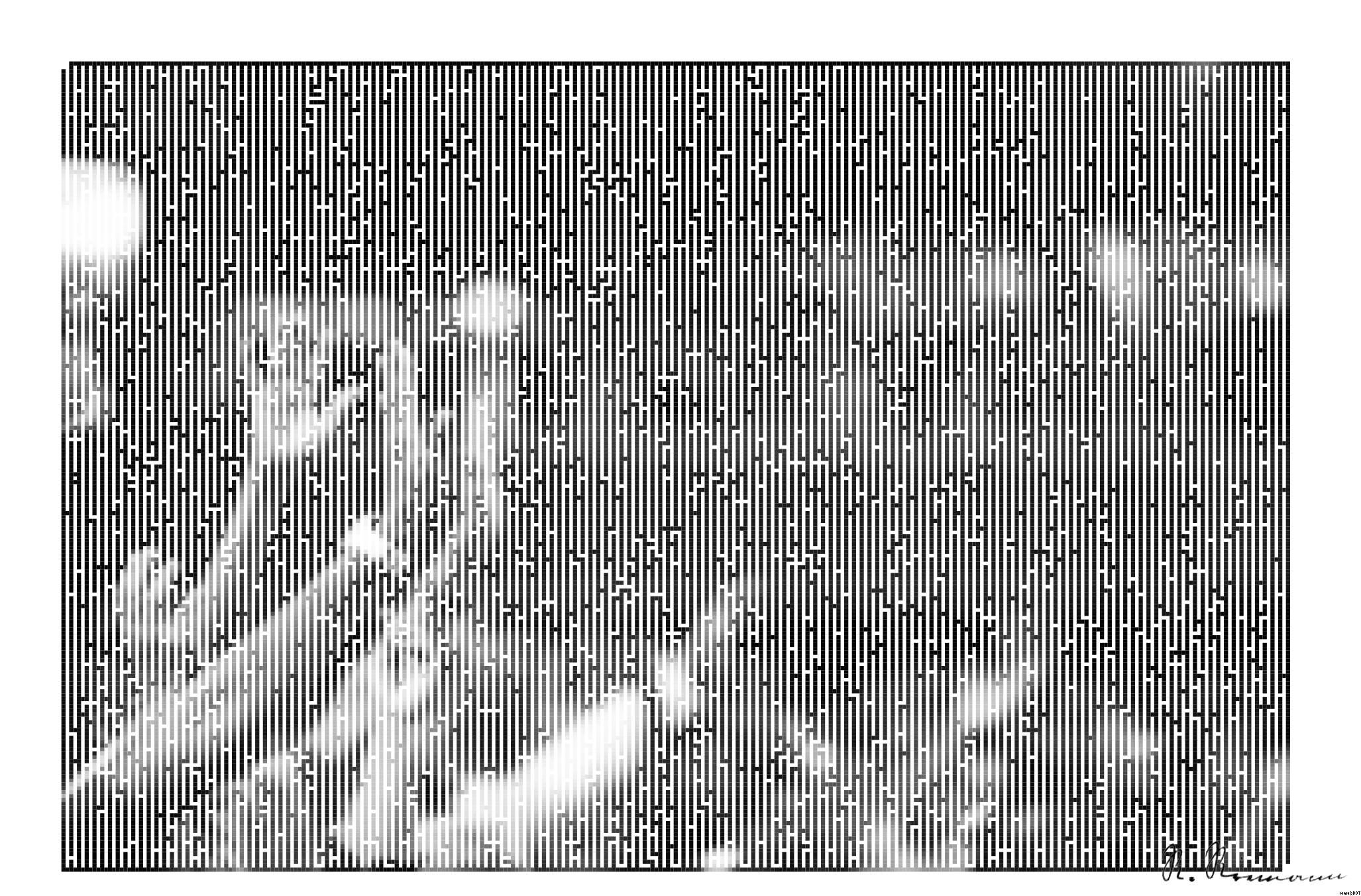 Drawn by bot eYEtTGYtVAehWcNkv87e5g; art-amaze; Black and white image of audience with hands raised, capturing concert energy. AI Art