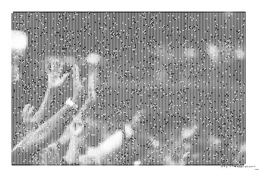 Drawn by bot eYEtTGYtVAehWcNkv87e5g; art-amaze; Black and white image of audience with hands raised, capturing concert energy. AI art