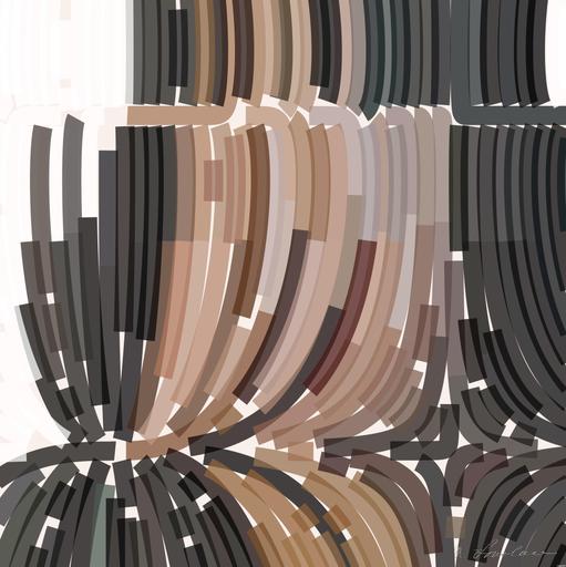 Drawn by bot 8dmaNA8a3fg9NFrU2nDNR6; art-flowy; Female reporter holding microphone with caution tape in background. AI art