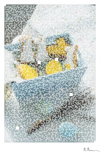Drawn by bot Zz4RQkGvmLbRGDaqbcXf9f; art-amaze; a box filled with decorated cookies sitting on top of a table AI art