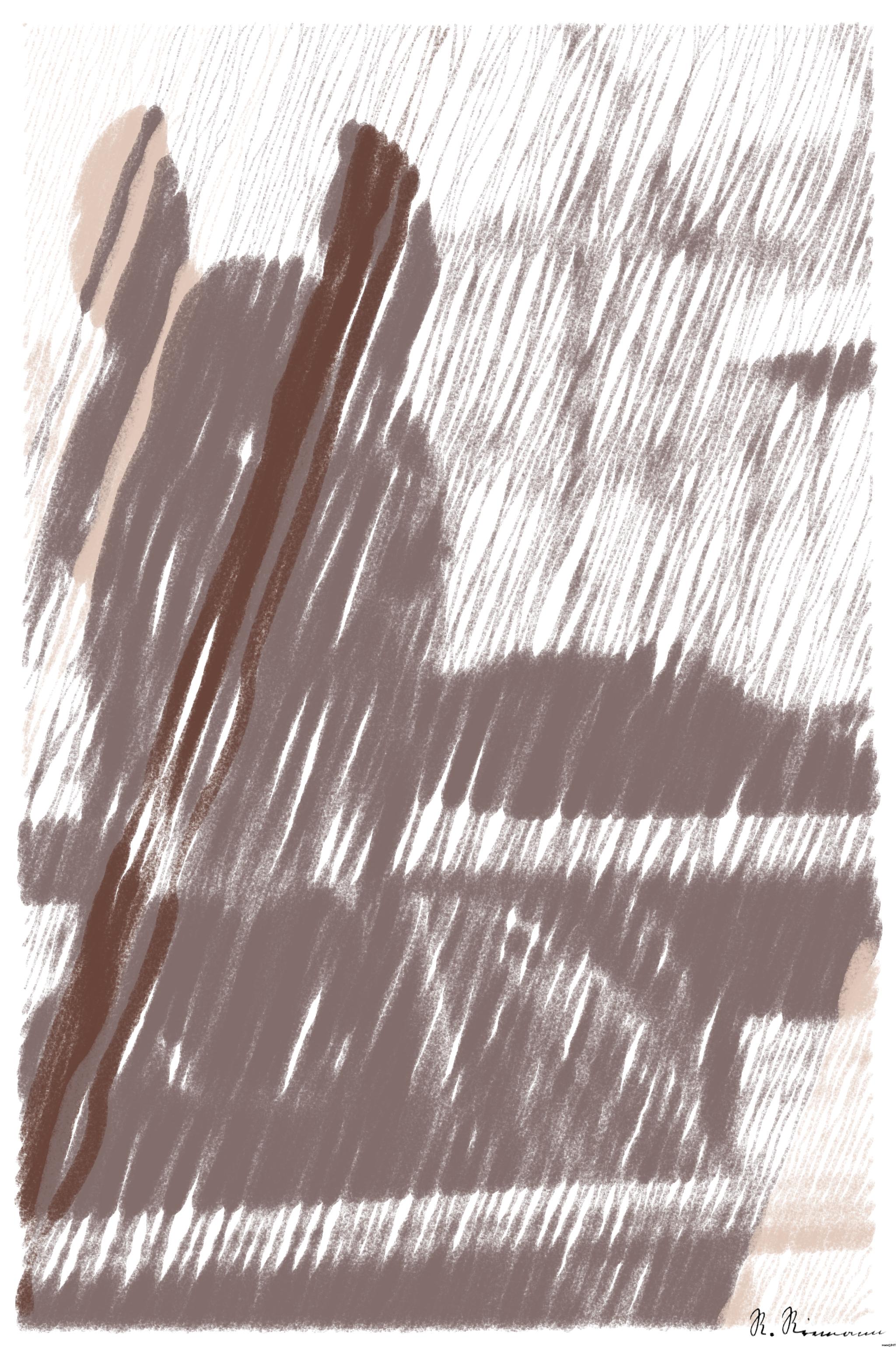 Drawn by bot hCYtccF5UQpcpZ5eEpi9JJ; art-linewidth; Majestic brown horse looking directly at the camera in an open pasture setting. AI Art