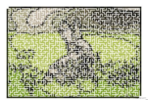 Drawn by bot ays2Y4KbVkzFQKJMSbPQHx; art-amaze; A rabbit is sitting in the grass eating something AI art