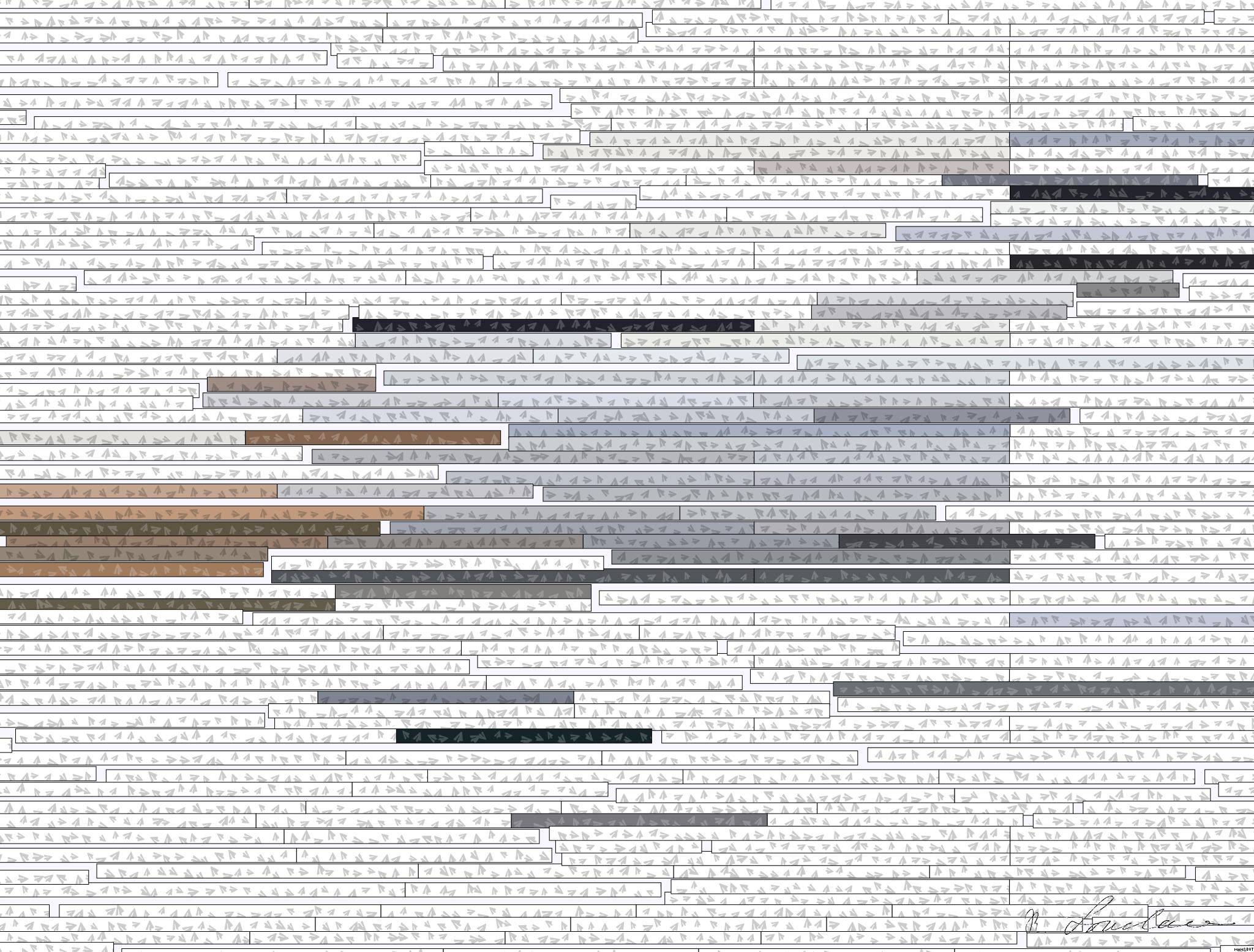 Drawn by bot ZdBN3igoqgYvDifyXVnqJs; art-flowy; A majestic white horse gallops gracefully through a lush green landscape. AI Art