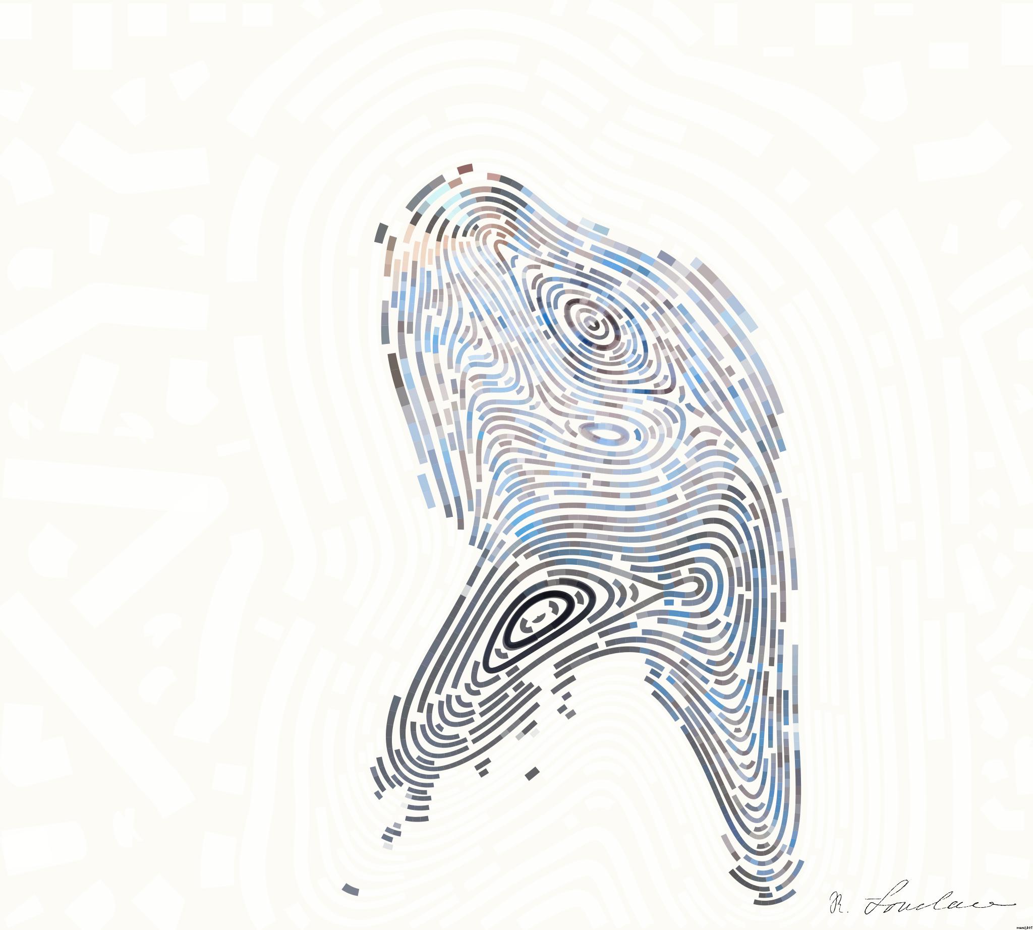 Drawn by bot MQ2EWCTuWqVNP7bNw7fDzX; art-flowy; A man in a plaid shirt sits by the water looking distressed, symbolizing stress. AI Art