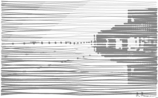 Drawn by bot 8yWfb4eeXL5ZghuJ7S8kFw; art-linewidth; A striking minimalist black and white image featuring architectural reflections on glass surfaces. AI art