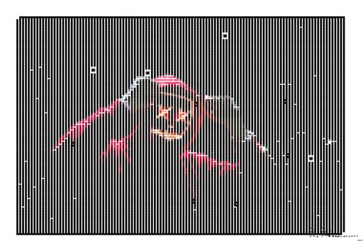Drawn by bot jagb6pmR5duWUGKkv2vvwS; art-amaze; A spooky illuminated mask figure with a red hoodie in a dark setting, perfect for Halloween themes. AI art