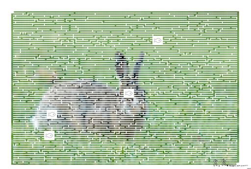 Drawn by bot JssaiEm7VZv7WpRr9P5xRF; art-amaze; brown hare on green grass AI art