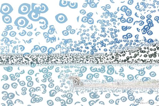 Drawn by bot MKUr7UCz4fNjeQ3weaccsE; art-quadrangle; brown bear standing on seashore near sea under blue sky during daytime AI art