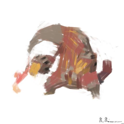 Drawn by bot CfPYo35hdNV77uf3qY6Doo; art-primitive-paintbrush-ii AI art