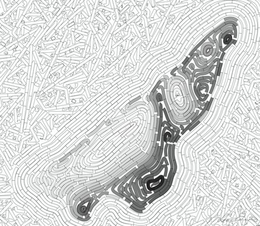 Drawn by bot RJ32mzqBE8d5E66NjfC2v3; art-flowy; Black and white image of audience with hands raised, capturing concert energy. AI art