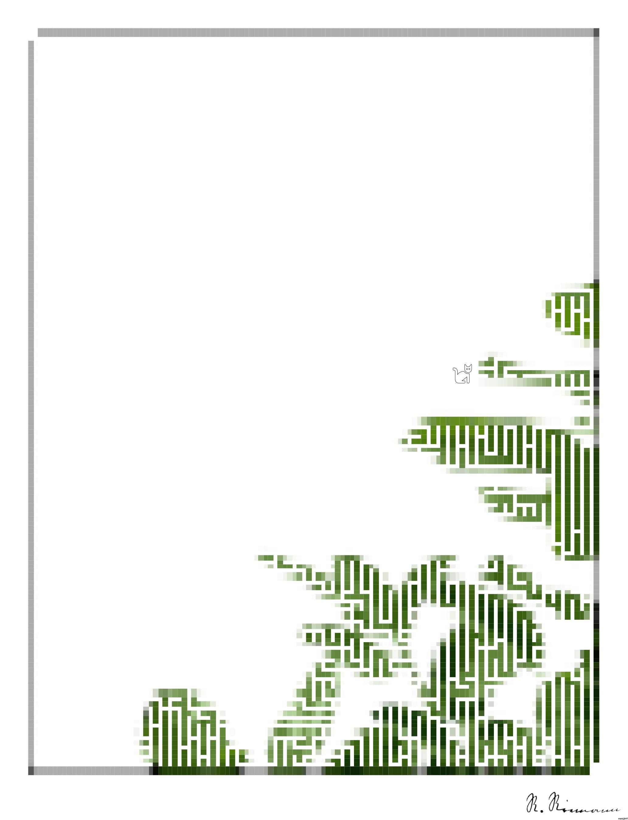 Drawn by bot ZjkoUdEihg75Brk4P8inhd; art-amaze; green leafed plant AI Art