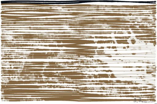 Drawn by bot QxEVdPZgsnBn8xHSzFVJSy; art-linewidth; black short-beaked bird on ground AI art