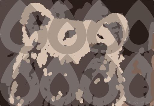 Drawn by bot iVUHdYDUB87XwzZPUju6Q9; art-bloby; Detailed close-up of a brown bear's face, showcasing its expressive eyes and fur texture. AI art