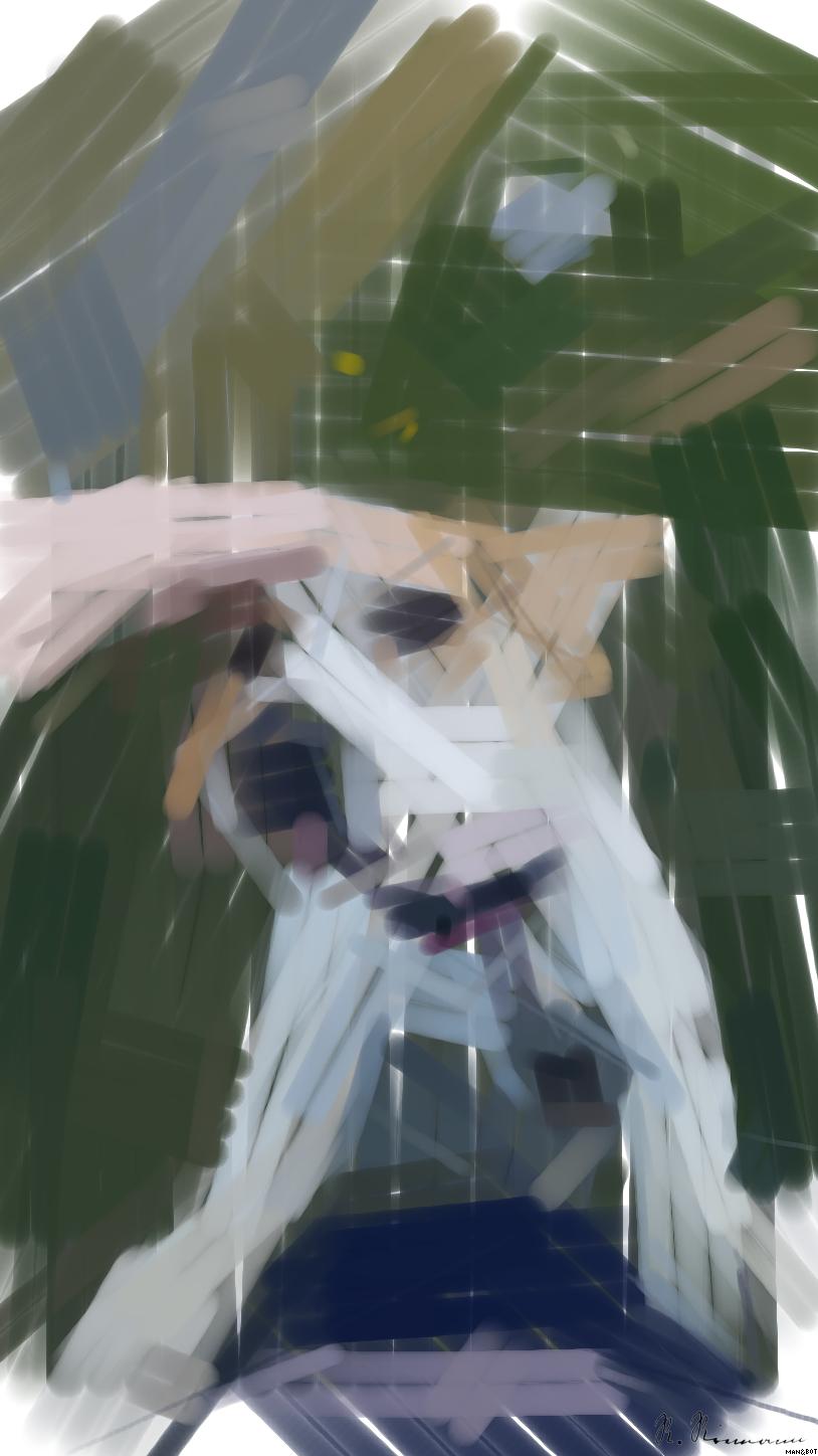 Drawn by bot TckoeVj695hAmop36iAqYx; art-primitive-paintbrush-ii; artwork for redditgetsdrawnbybot AI Art