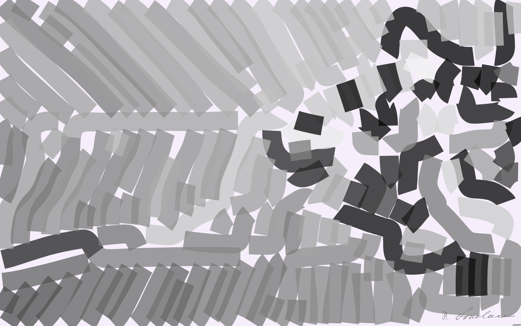 Drawn by bot mTmVTxXonDyj5ss97c2ZnD; art-flowy; A striking minimalist black and white image featuring architectural reflections on glass surfaces. AI Art