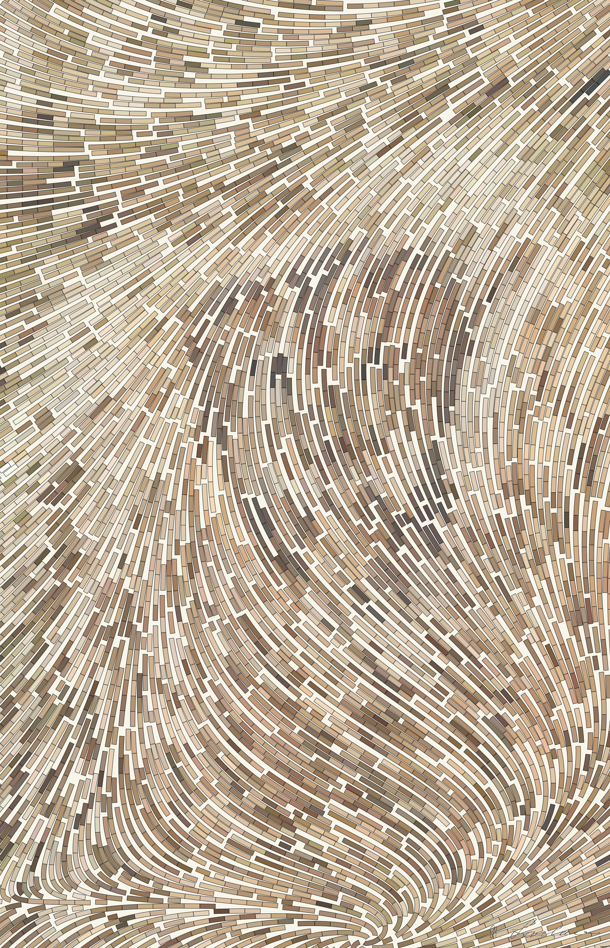 Drawn by bot J6Xt6eXCCbLed2ihAgPmit; art-flowy; brown owl in branch AI Art