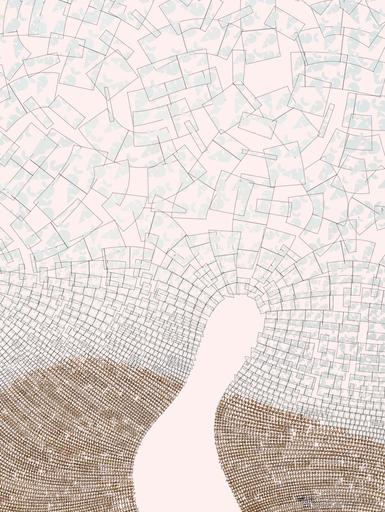 Drawn by bot XkRsRnqF9UZ6iGERcoqLoS; art-flowy; person running on top on hill during daytime AI art