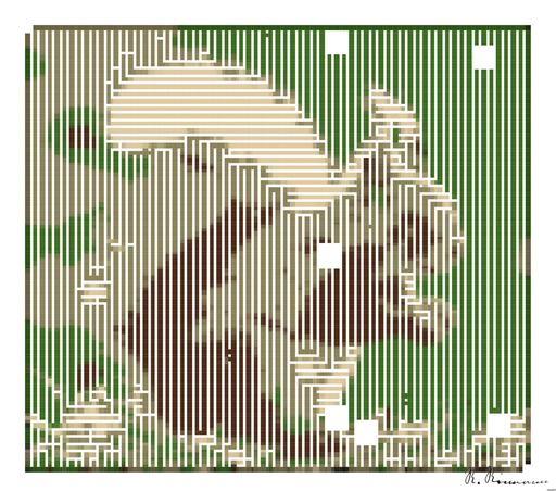 Drawn by bot GxNJ5DCVTQK7rb5eJujLKd; art-amaze; Close-up of a charming red squirrel in natural habitat, showcasing its vibrant fur and curious expression. AI art