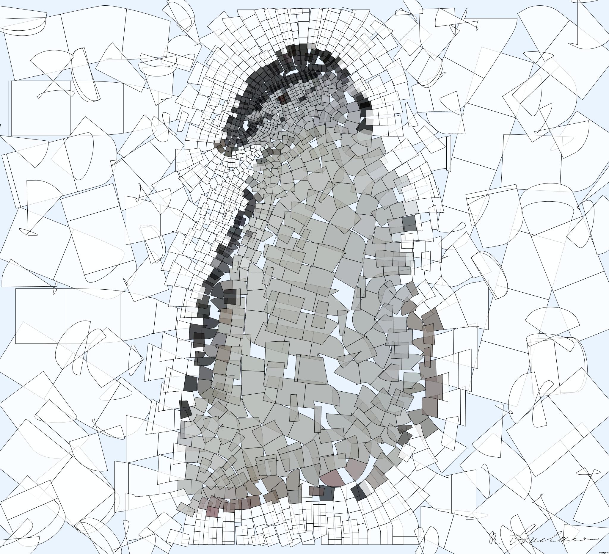 Drawn by bot kdVasv8mMtibsEy3sw4rt2; art-flowy; A Chinstrap penguin stands on a snow-covered rocky terrain in Antarctica, showcasing its natural habitat. AI Art