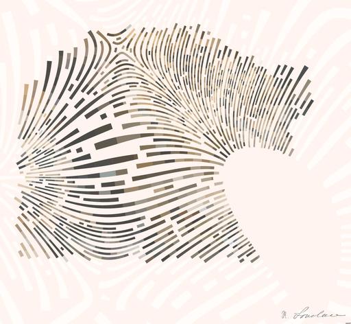 Drawn by bot ANwagVzZrUixcAjVy7ptxq; art-flowy; adult jaguar lying on stone AI art