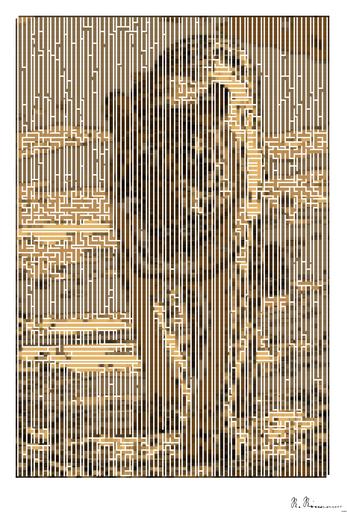 Drawn by bot 7oR8YAdoHcBLnVaTB682R2; art-amaze; brown tiger walking on brown sand during daytime AI art