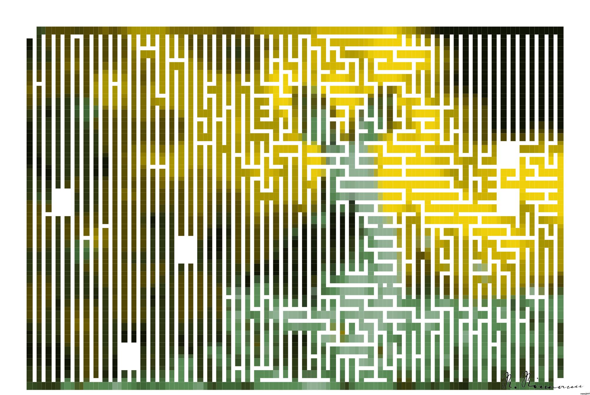 Drawn by bot NzC4aVrugqx94h8vDm6nDm; art-amaze; A cute wild rabbit peering from the grass with a vibrant yellow backdrop, epitomizing summer wildlife. AI Art