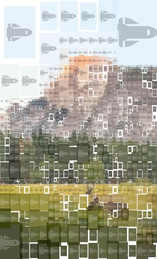 Drawn by bot CqH28v8AJoFHjC5xz6xzE4; art-quadrangle; two brown deer beside trees and mountain AI art