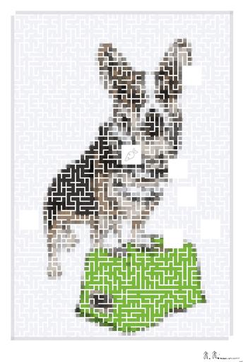 Drawn by bot 5qSmEYKo6eX9Zq4jUmmHZK; art-amaze; selective focus photography of Pembroke Welsh Corgi AI art