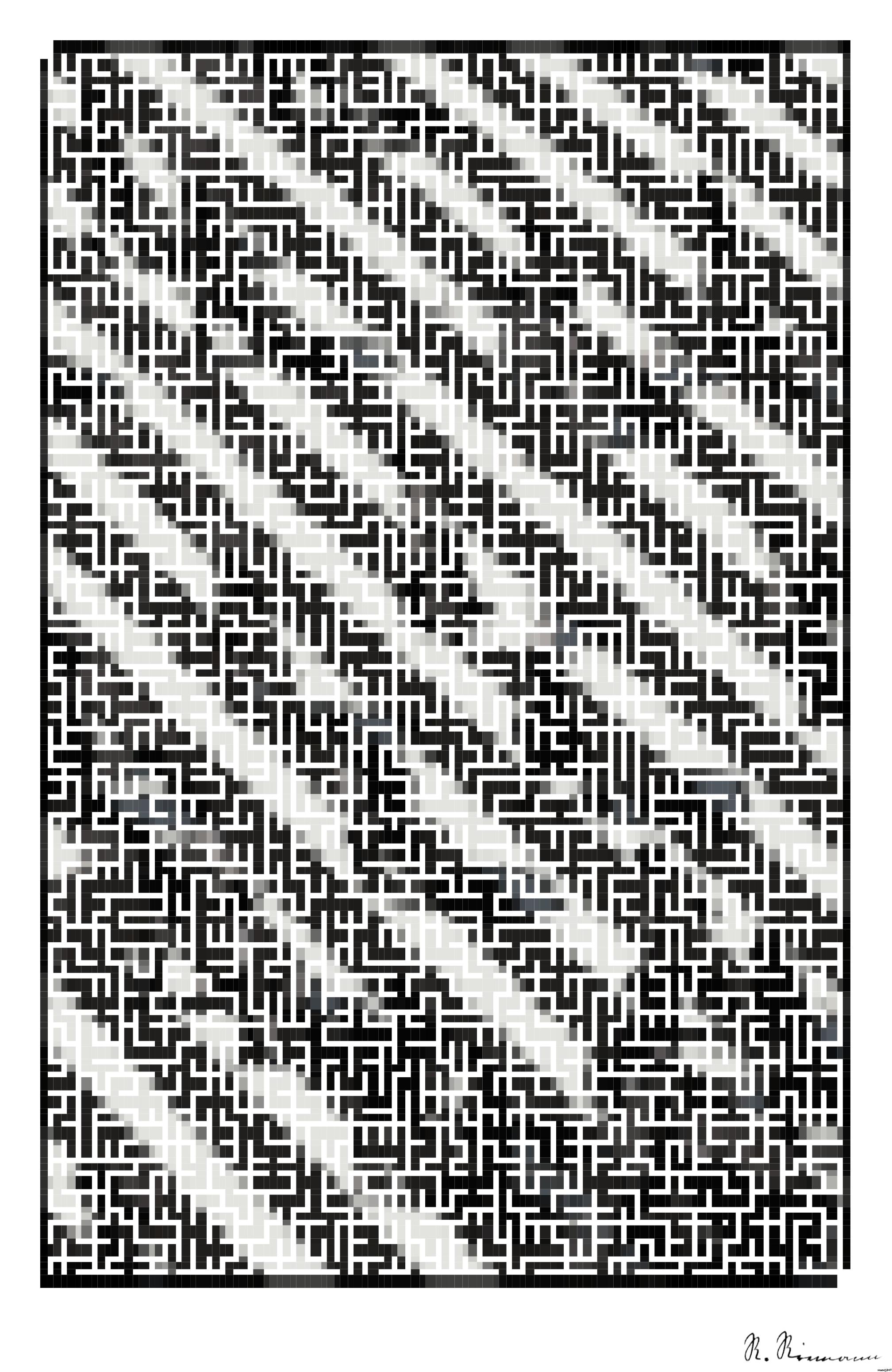 Drawn by bot QavdYnMVJiTBRZKBmpb6Ni; art-amaze; peoples walking on pedestrian lane AI Art