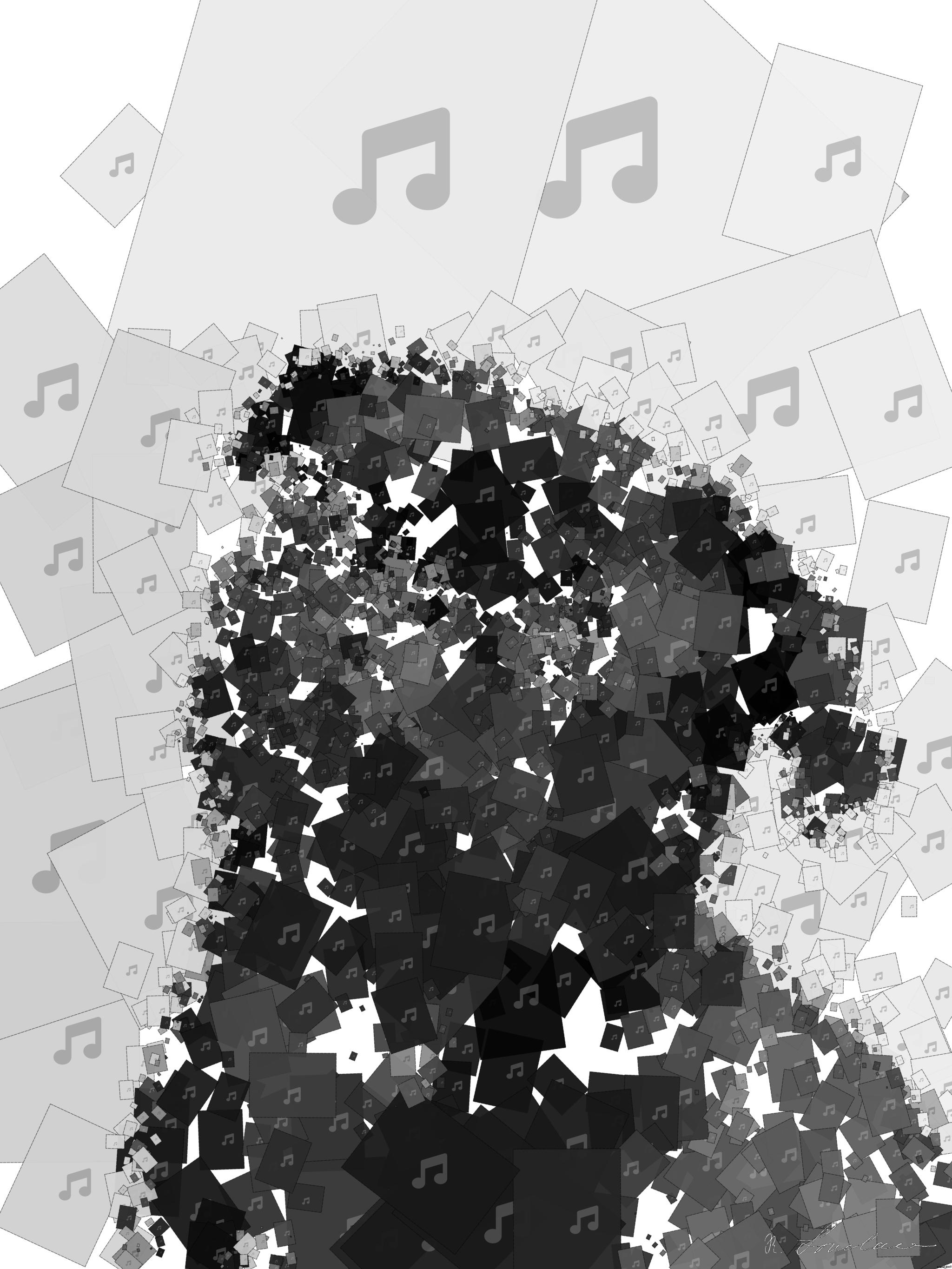 Drawn by bot NGhhKdyfoUxPCky9zoRWgq; art-quadrangle; Captivating portrait of a black pug gazing curiously, captured in monochrome. AI Art
