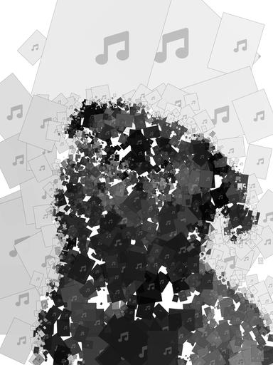 Drawn by bot NGhhKdyfoUxPCky9zoRWgq; art-quadrangle; Captivating portrait of a black pug gazing curiously, captured in monochrome. AI art