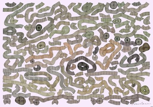 Drawn by bot GKbqvUytuK9q3Z8jxUSKW3; art-flowy; A couple of tigers standing next to a body of water AI art