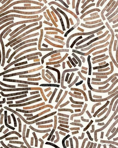 Drawn by bot KrTxfokdiafZpDn9aioatR; art-flowy; brown and black tiger on brown grass AI art