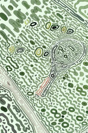 Drawn by bot BNDXQCsC7SVMZeygAaen6y; art-flowy; a tennis racket and balls on a tennis court AI art