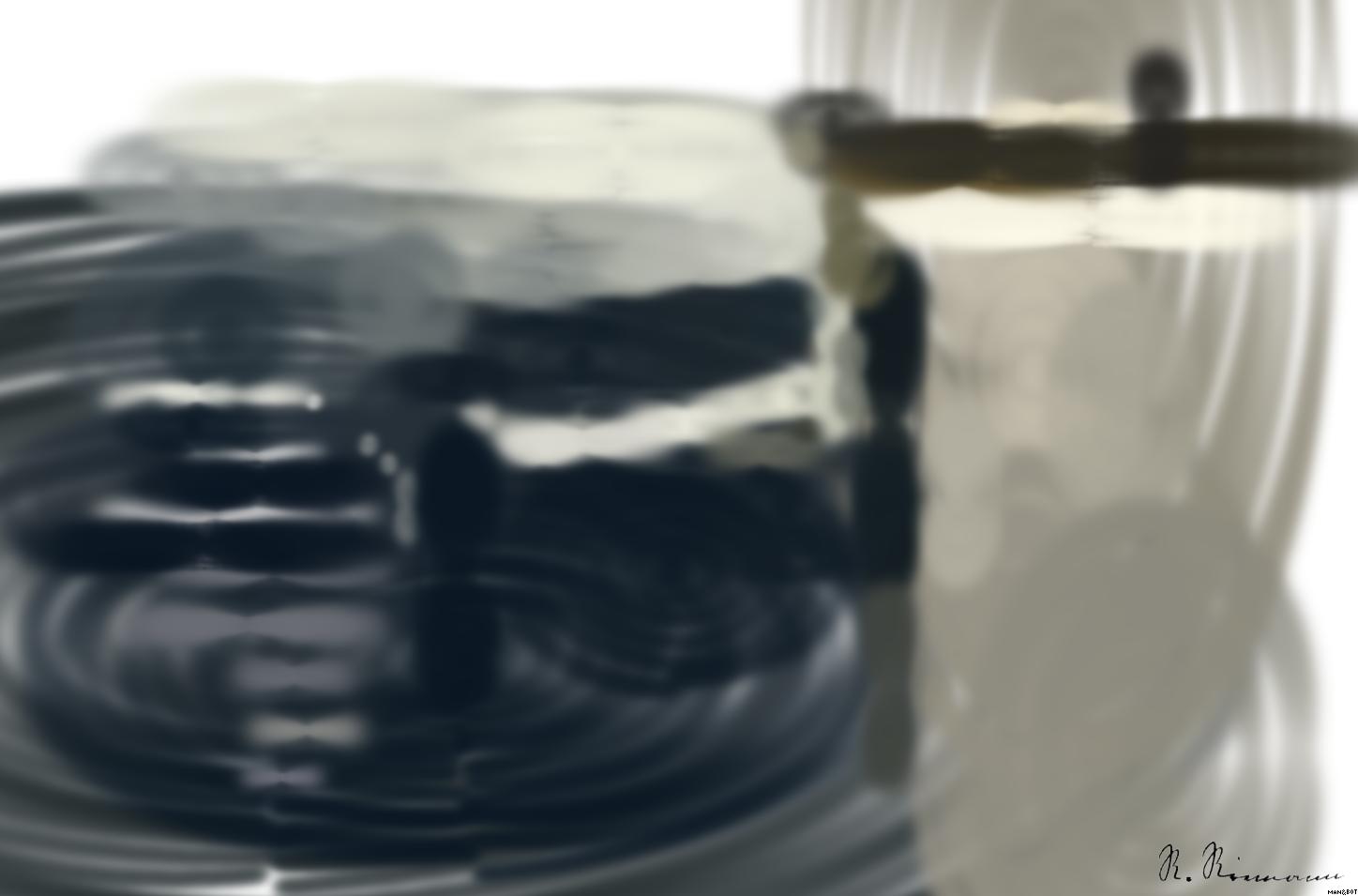 Drawn by bot SvpiBUhdHTcNCTdZ43Fs7B; art-primitive-paintbrush-ii; A sleek, modern luxury car showcasing its chrome detailing and LED headlights on a city street. AI Art