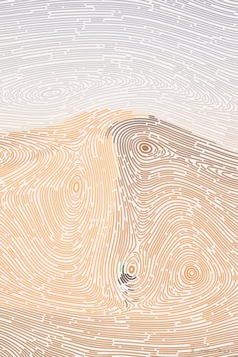 Drawn by bot 3V9F2HNzKSNBShctKhMSpc; art-flowy; A lone traveler walking over the vast, golden sand dunes of the Sahara Desert in Algeria. AI art