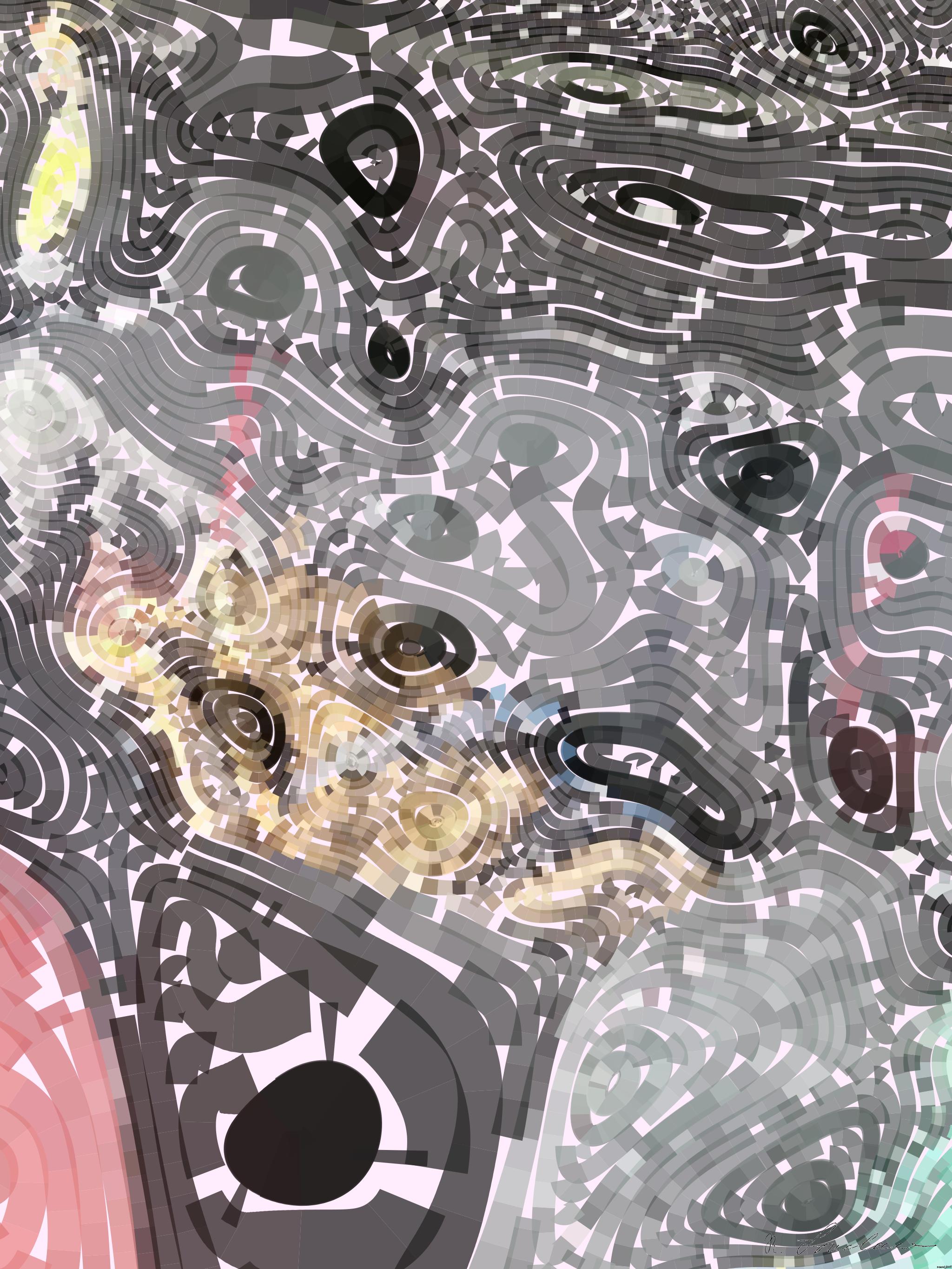 Drawn by bot 8fjh8zLfBfL2PLXHKYhncR; art-flowy; artwork for redditgetsdrawnbybot AI Art