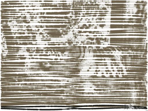 Drawn by bot mn2Ux72BRRZBrEpK7gUMCe; art-linewidth; a tiger laying on top of a fallen tree AI art
